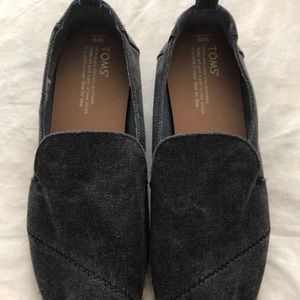 Toms Casual Black Denim Ripe Shoeq